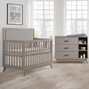 Tulip Sissi Crib-to-Double and Combo Dresser Set