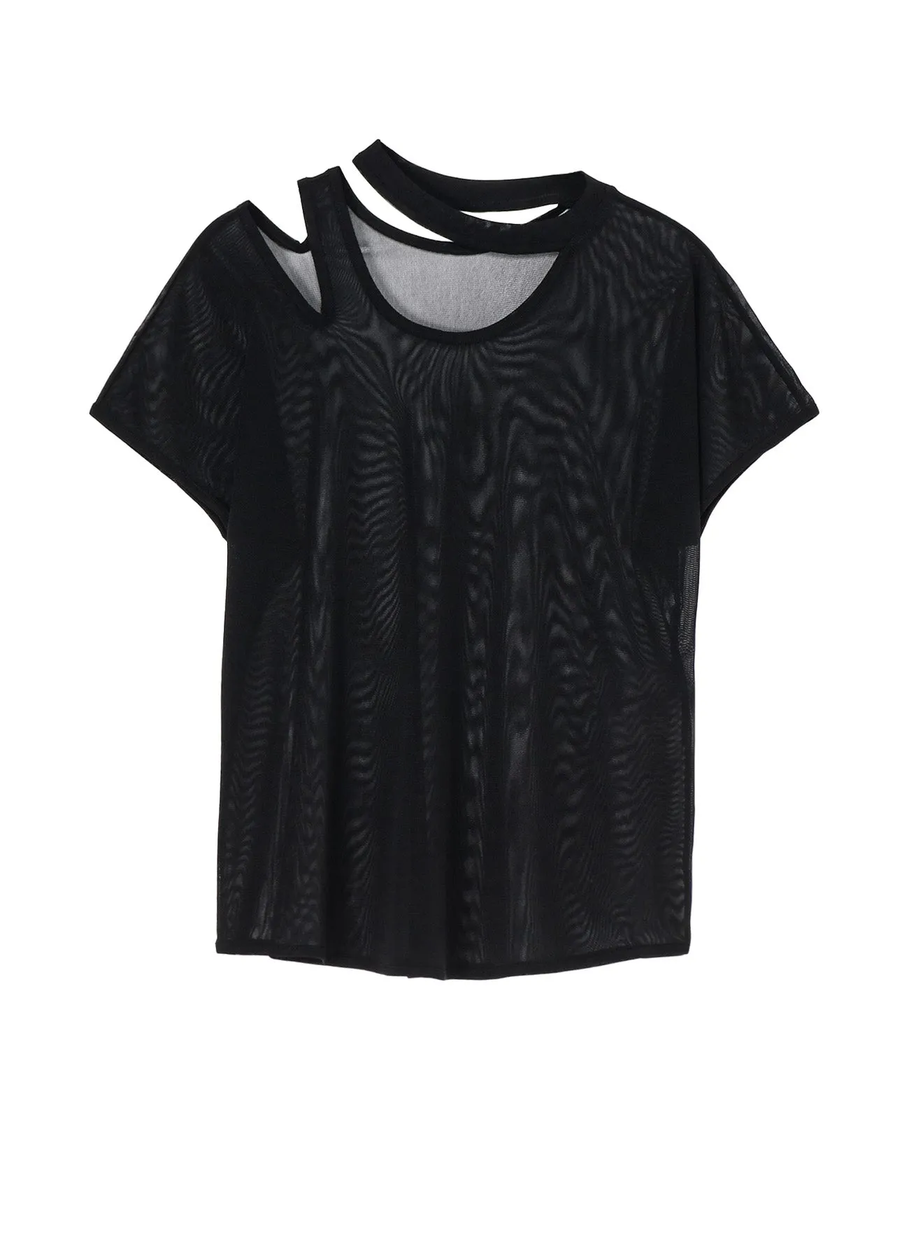 TULLE SLIT T-SHIRT