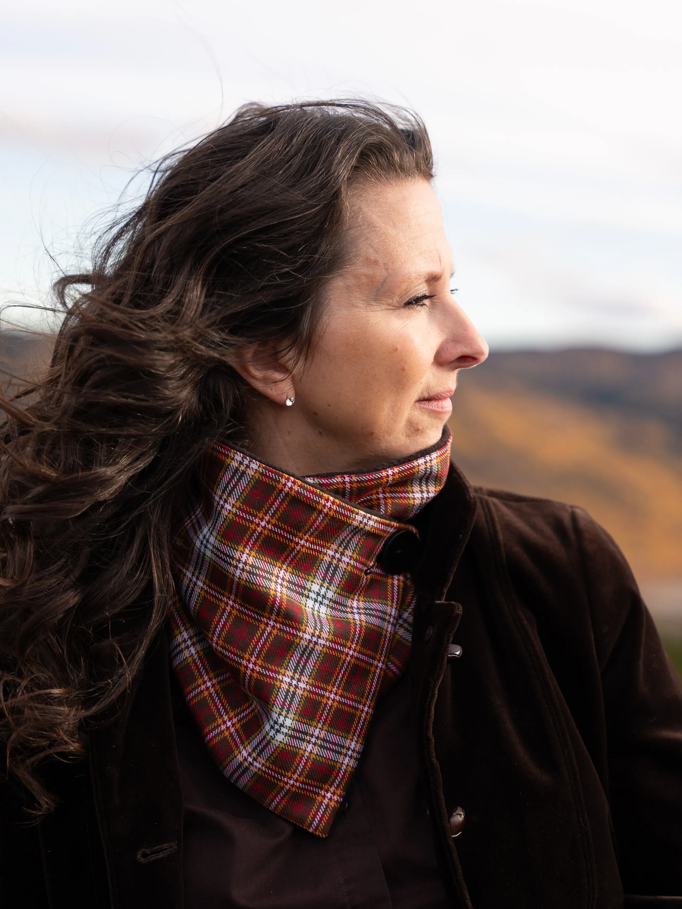 Tundra Twilight Tartan Neck Warmer Scarf
