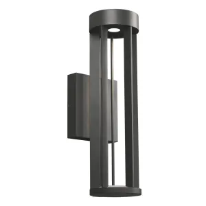 Turbo 18 In. LED Outdoor Wall Sconce 4000K Black Finish