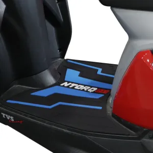 TVS Ntorq Floor Mat (Color: Blue) - Durable, Non-Slip and Custom Fit Protection for Your Ride