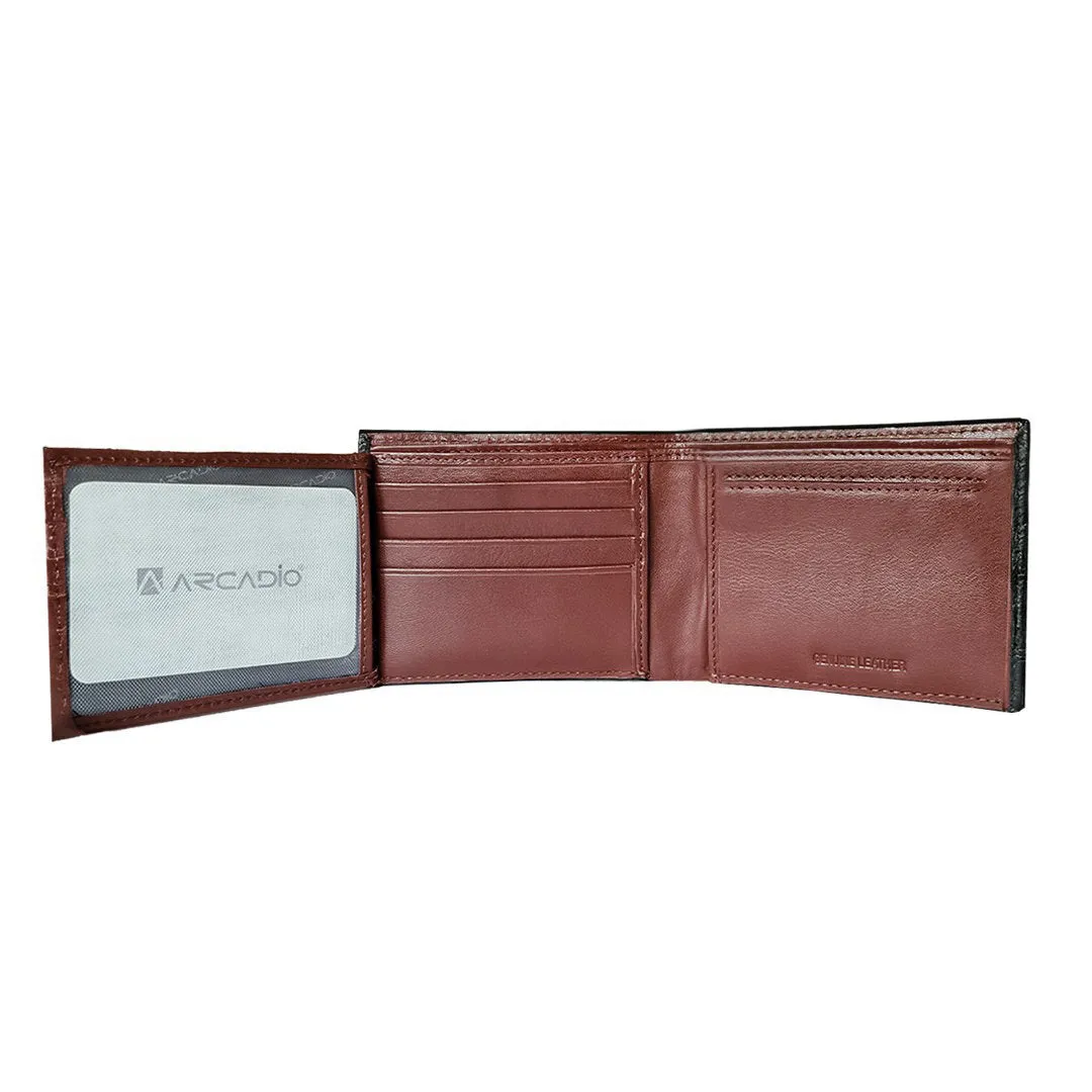 TWIN FUN Dual Toned Leather Wallet ARW1010BK