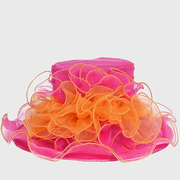 Two Tone Organza Kentucky Derby Church Tea Hats S021