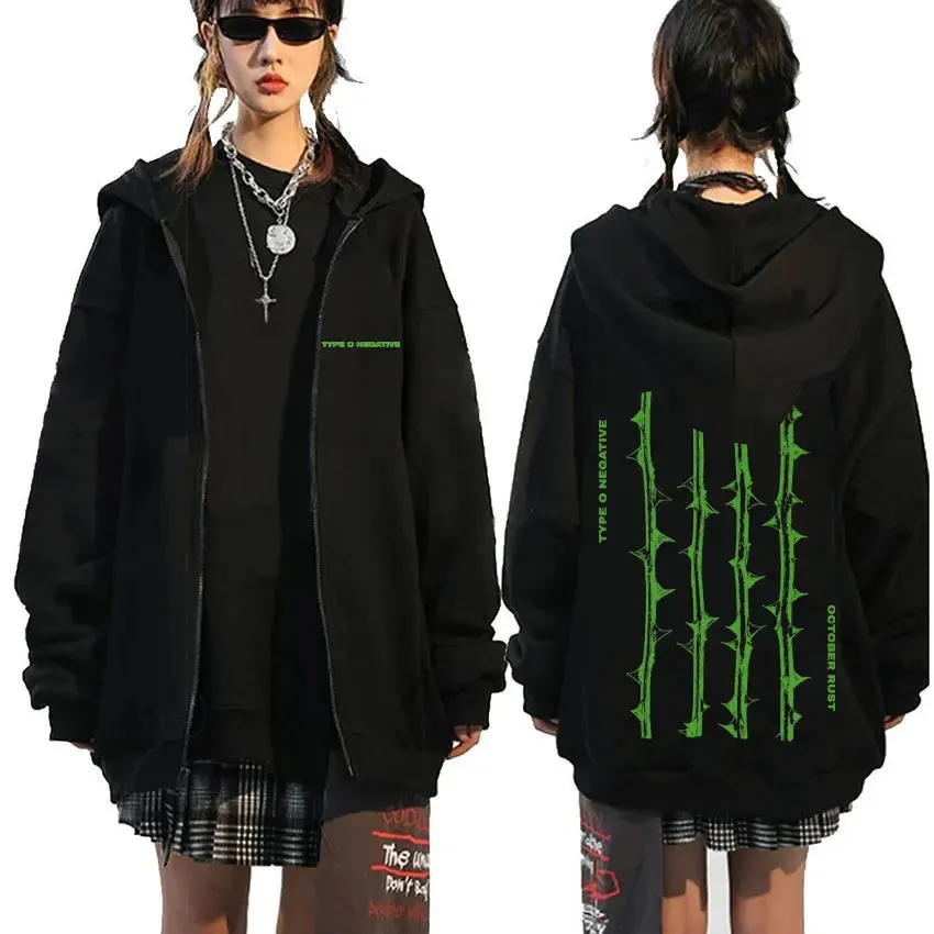 Type O Negative Suspended in Dusk Essential Zipper Hoodie – Dark, Moody, and Unforgettable