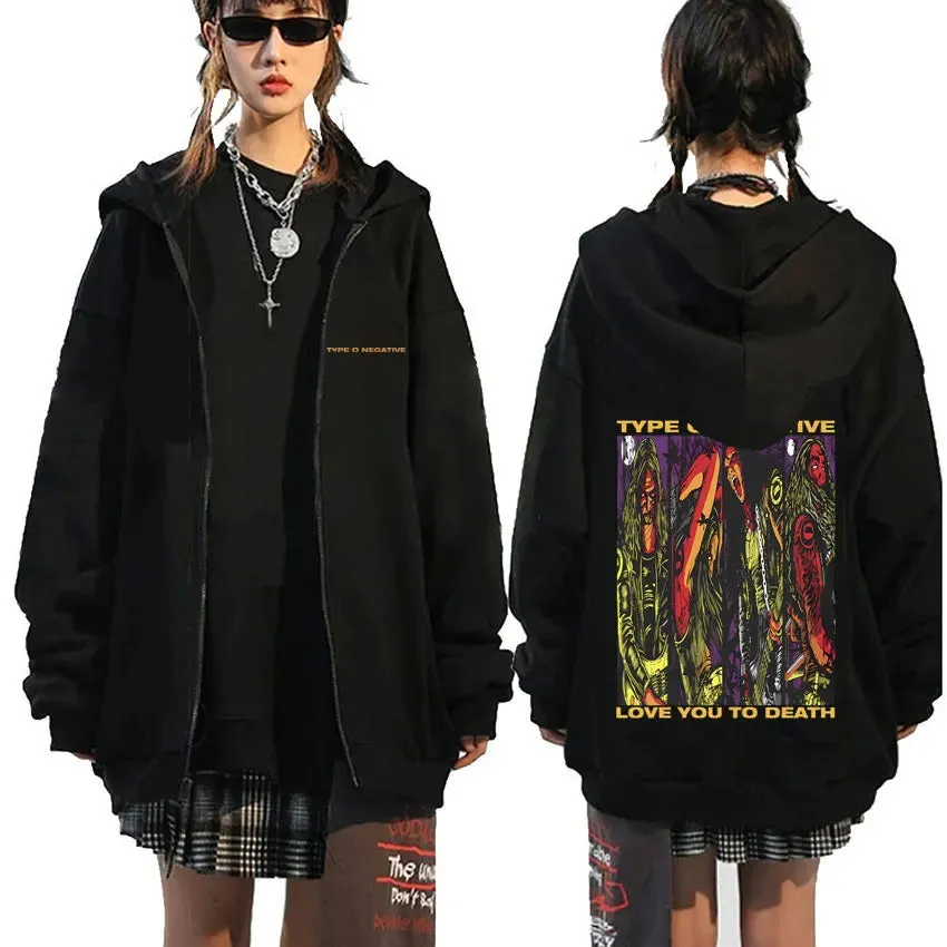Type O Negative Suspended in Dusk Essential Zipper Hoodie – Dark, Moody, and Unforgettable
