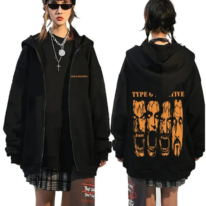 Type O Negative Suspended in Dusk Essential Zipper Hoodie – Dark, Moody, and Unforgettable