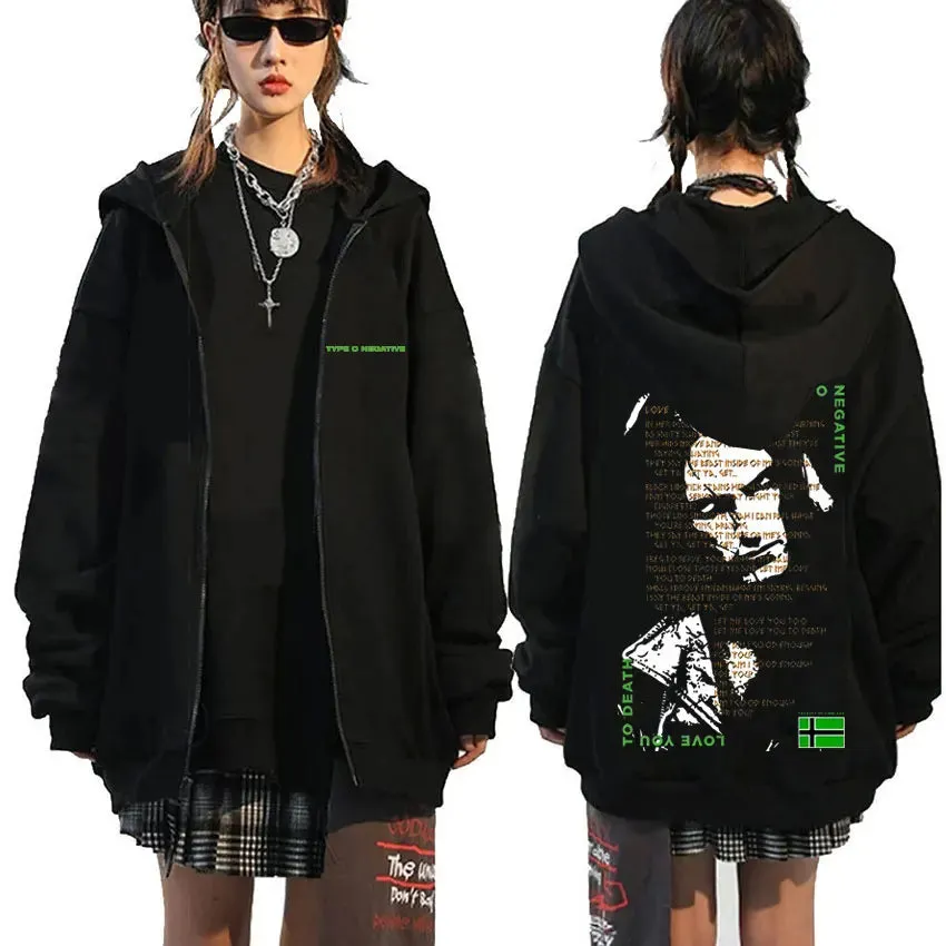 Type O Negative Suspended in Dusk Essential Zipper Hoodie – Dark, Moody, and Unforgettable