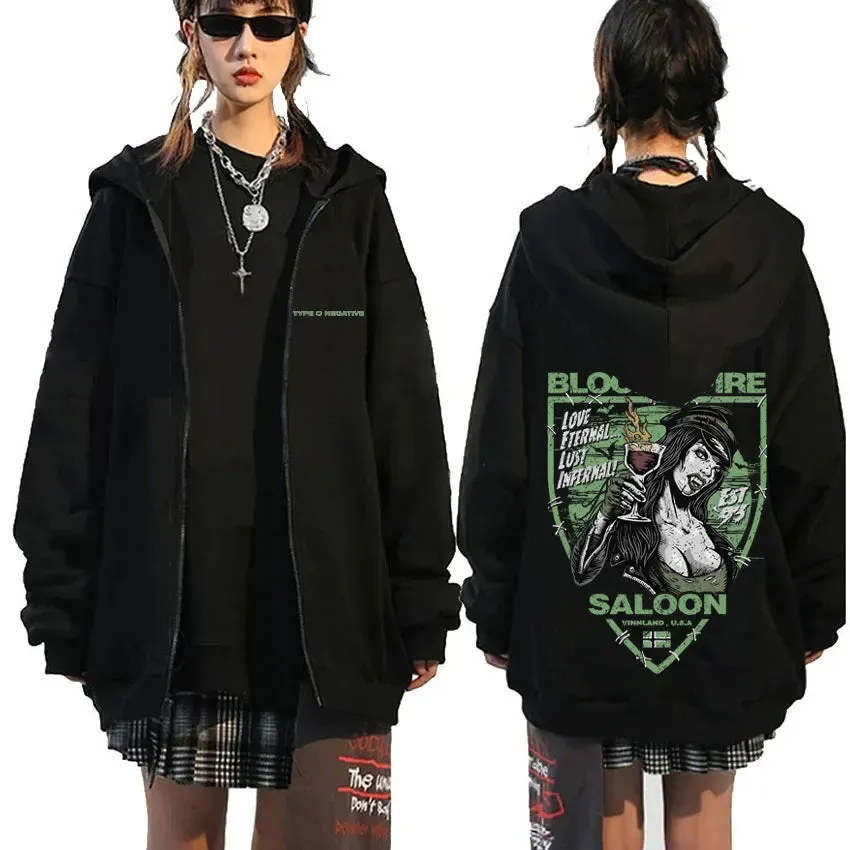 Type O Negative Suspended in Dusk Essential Zipper Hoodie – Dark, Moody, and Unforgettable