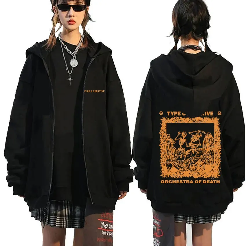 Type O Negative Suspended in Dusk Essential Zipper Hoodie – Dark, Moody, and Unforgettable