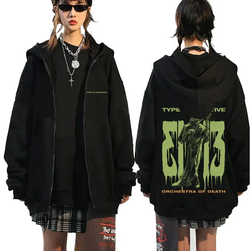 Type O Negative Suspended in Dusk Essential Zipper Hoodie – Dark, Moody, and Unforgettable