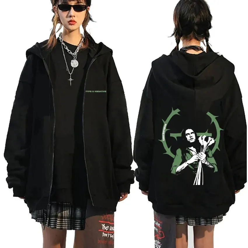 Type O Negative Suspended in Dusk Essential Zipper Hoodie – Dark, Moody, and Unforgettable