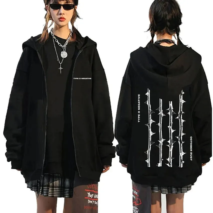 Type O Negative Suspended in Dusk Essential Zipper Hoodie – Dark, Moody, and Unforgettable