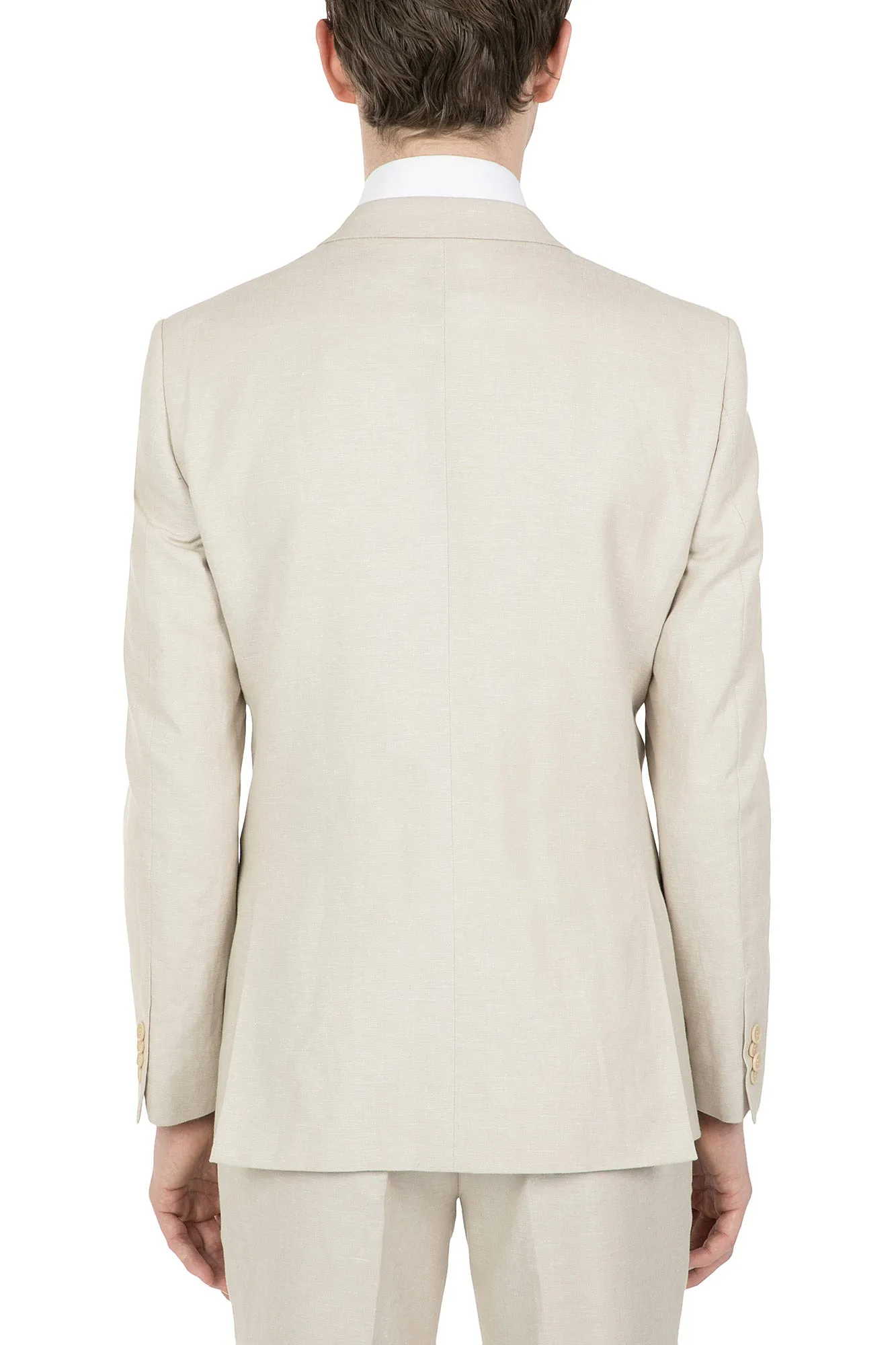 Uberstone Louie Linen Sand Suit Set