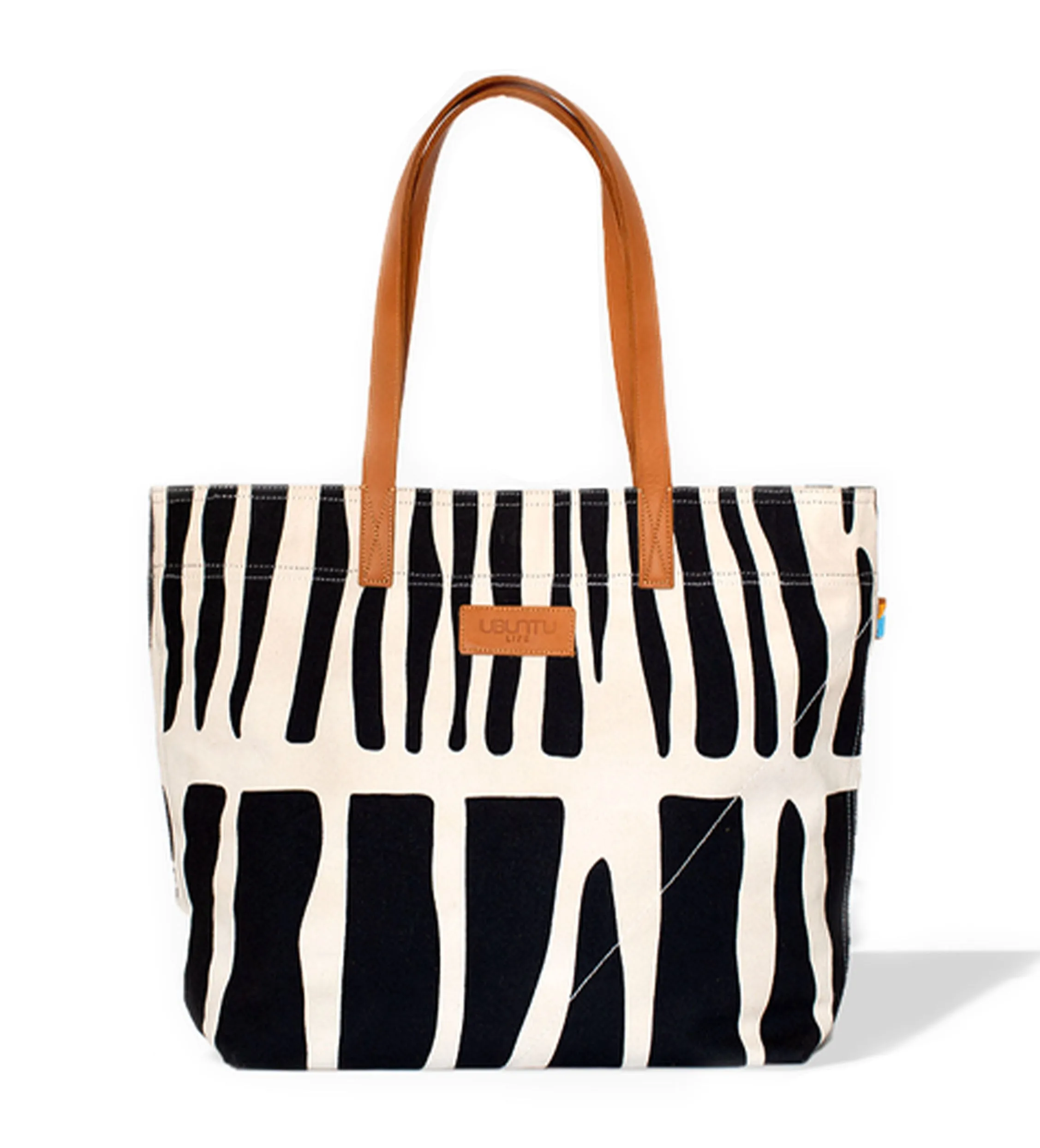 Ubuntu Tote: Black and Eggshell