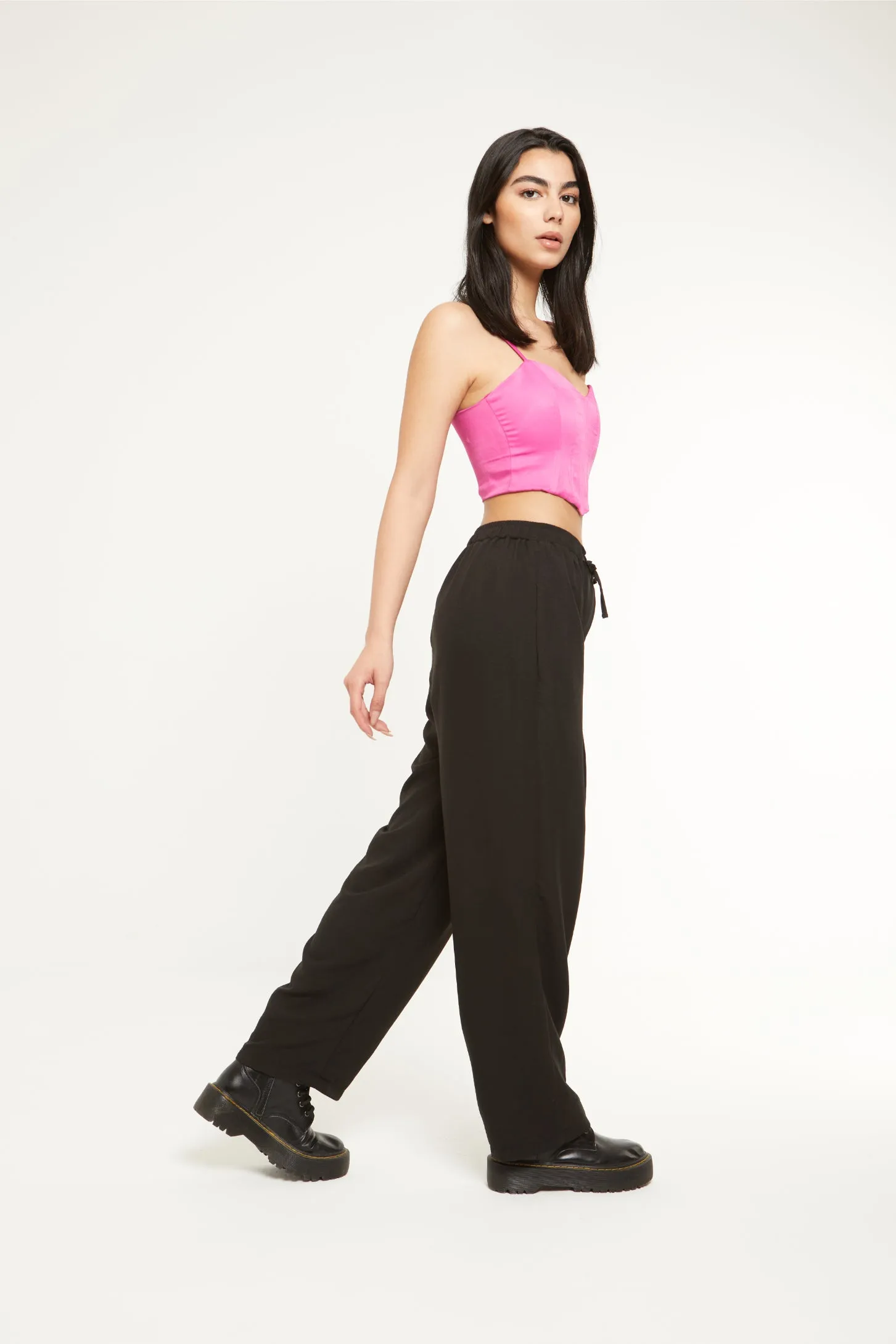 ULTIMATE WIDE LEG PANTS - BLACK