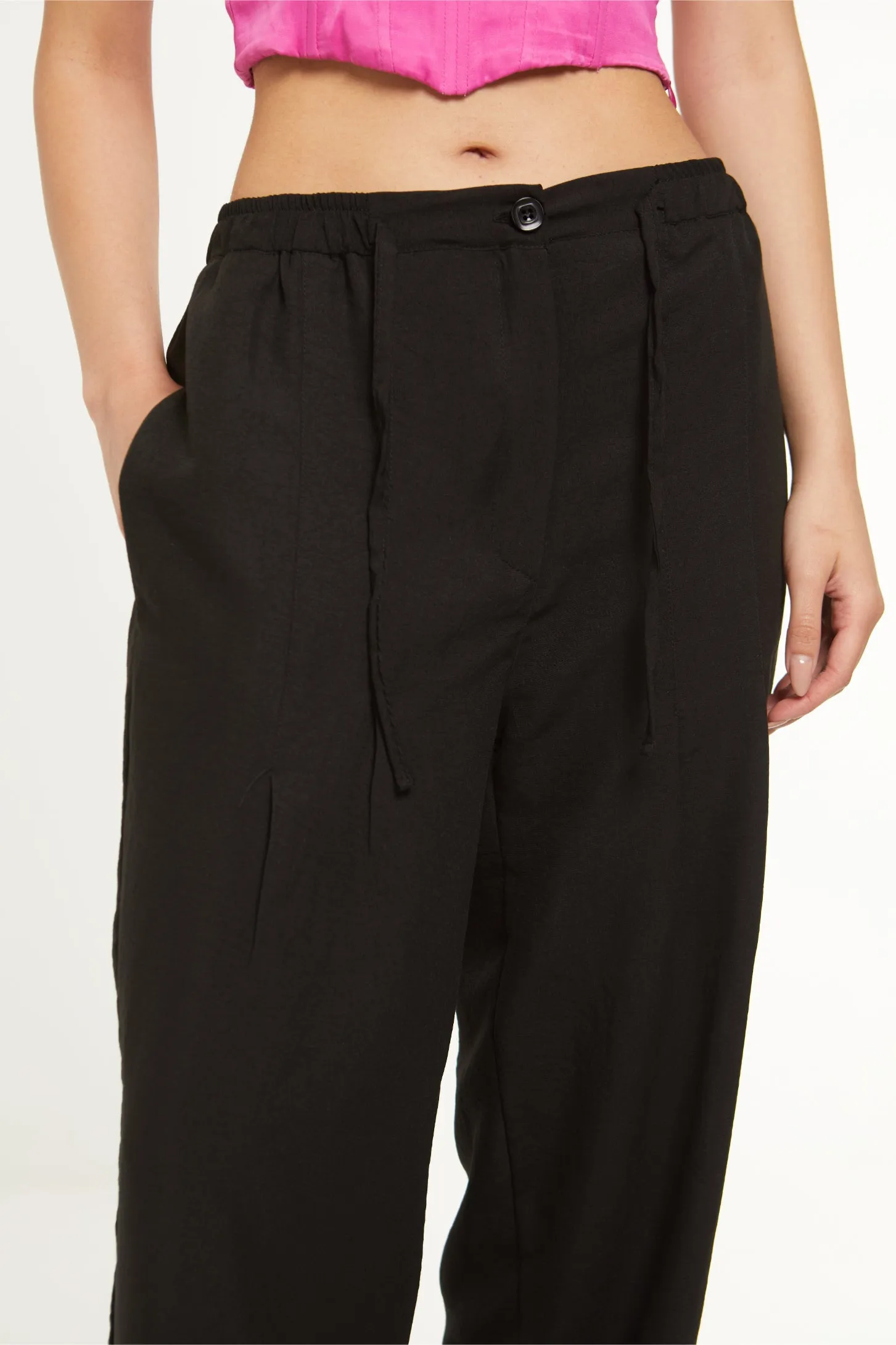 ULTIMATE WIDE LEG PANTS - BLACK