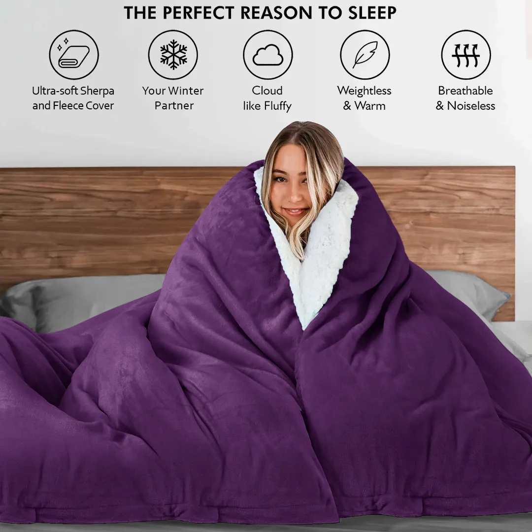 Ultrasoft & Warm Sherpa Razaye/Quilt