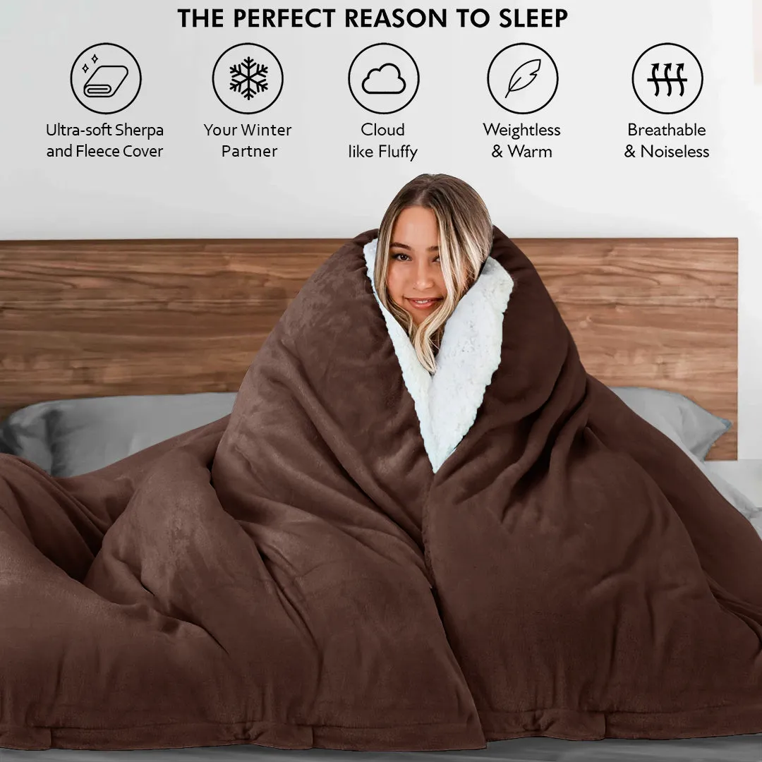 Ultrasoft & Warm Sherpa Razaye/Quilt