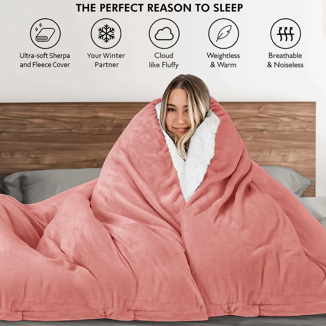 Ultrasoft & Warm Sherpa Razaye/Quilt