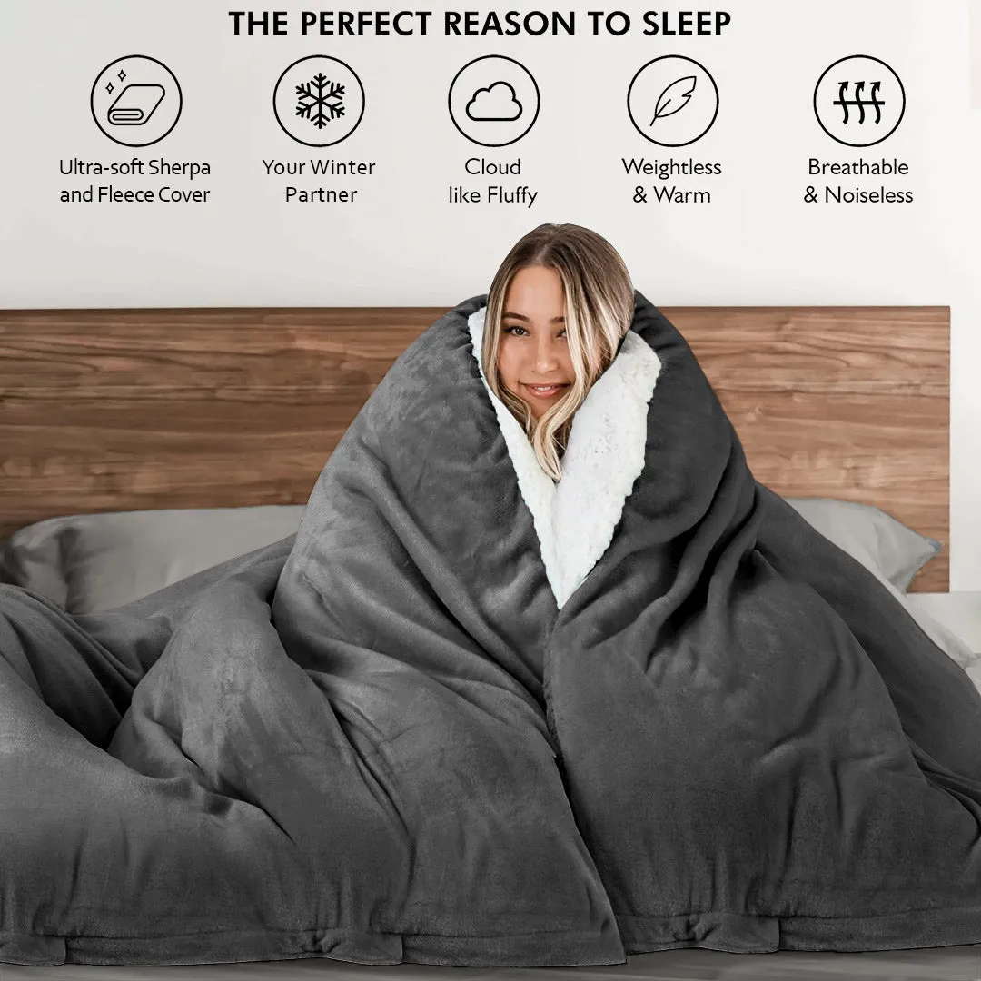Ultrasoft & Warm Sherpa Razaye/Quilt