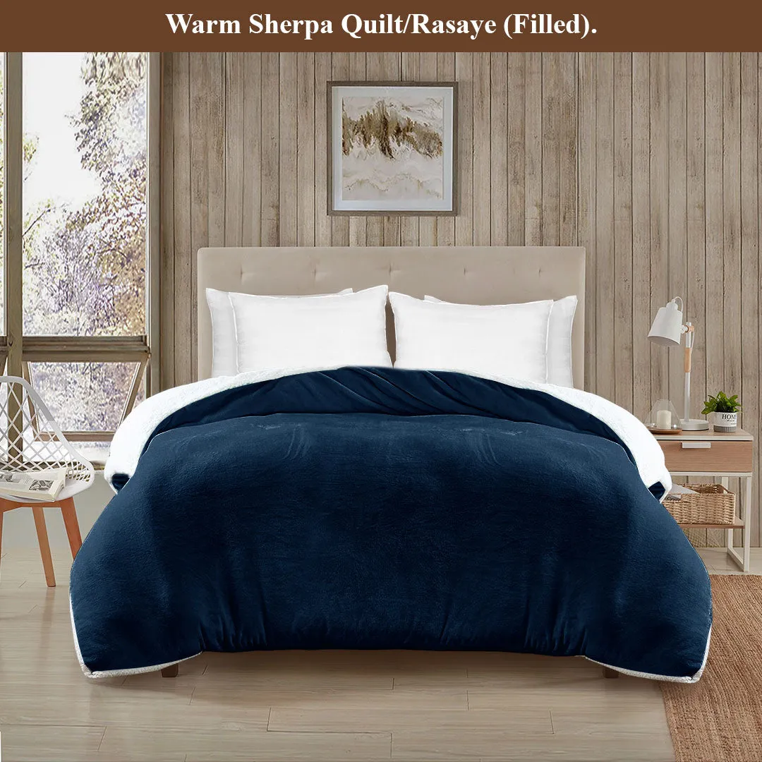 Ultrasoft & Warm Sherpa Razaye/Quilt
