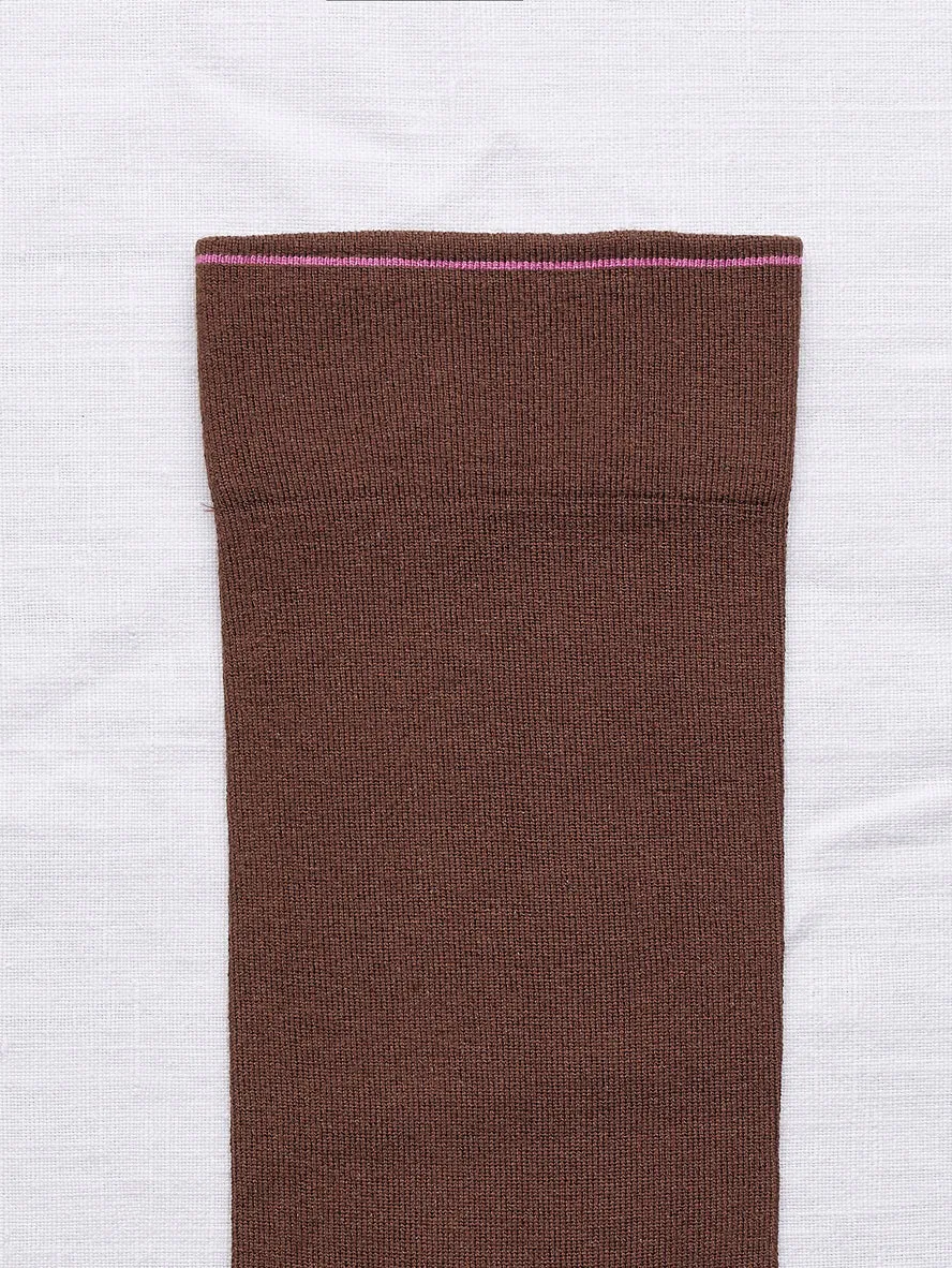 UN178 Chocolate Brown Socks
