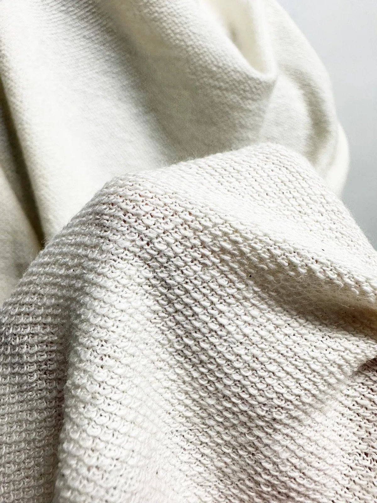 Unbleached Cotton Pique Knit
