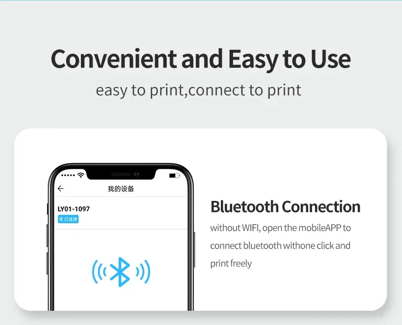 Unicorn Design Mini Portable Thermal Bluetooth Printer