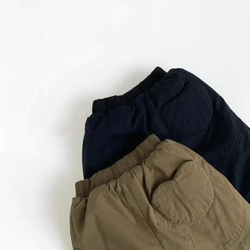 Unisex Winter Padded Solid Pants