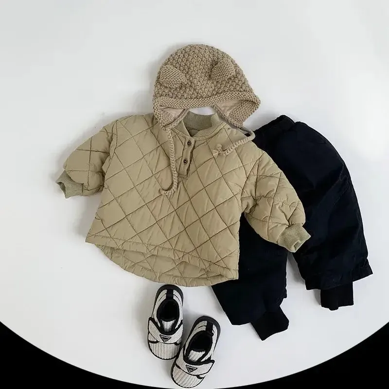 Unisex Winter Padded Solid Pants