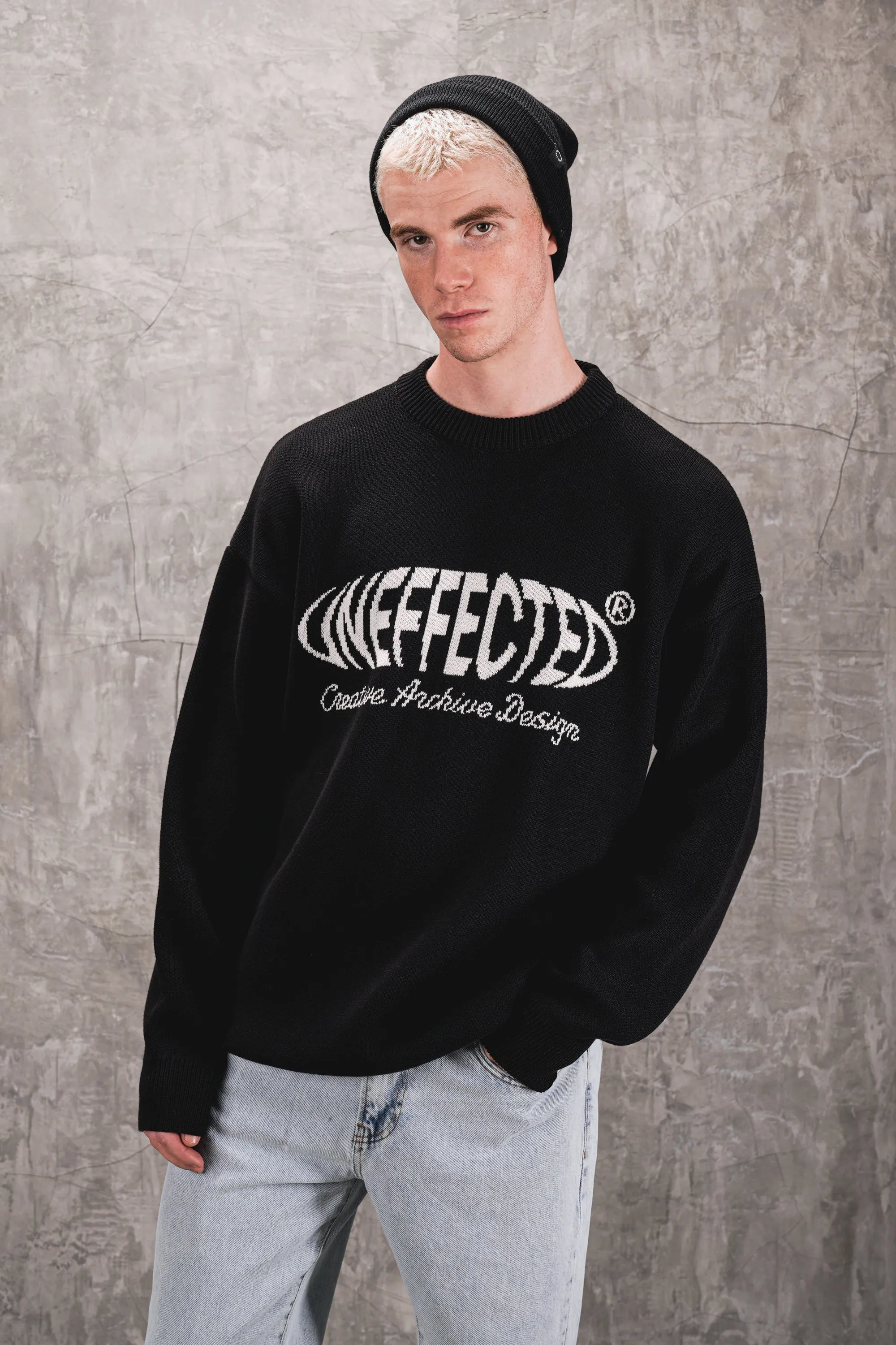 Universal Premium Knitted Crew - Jet Black