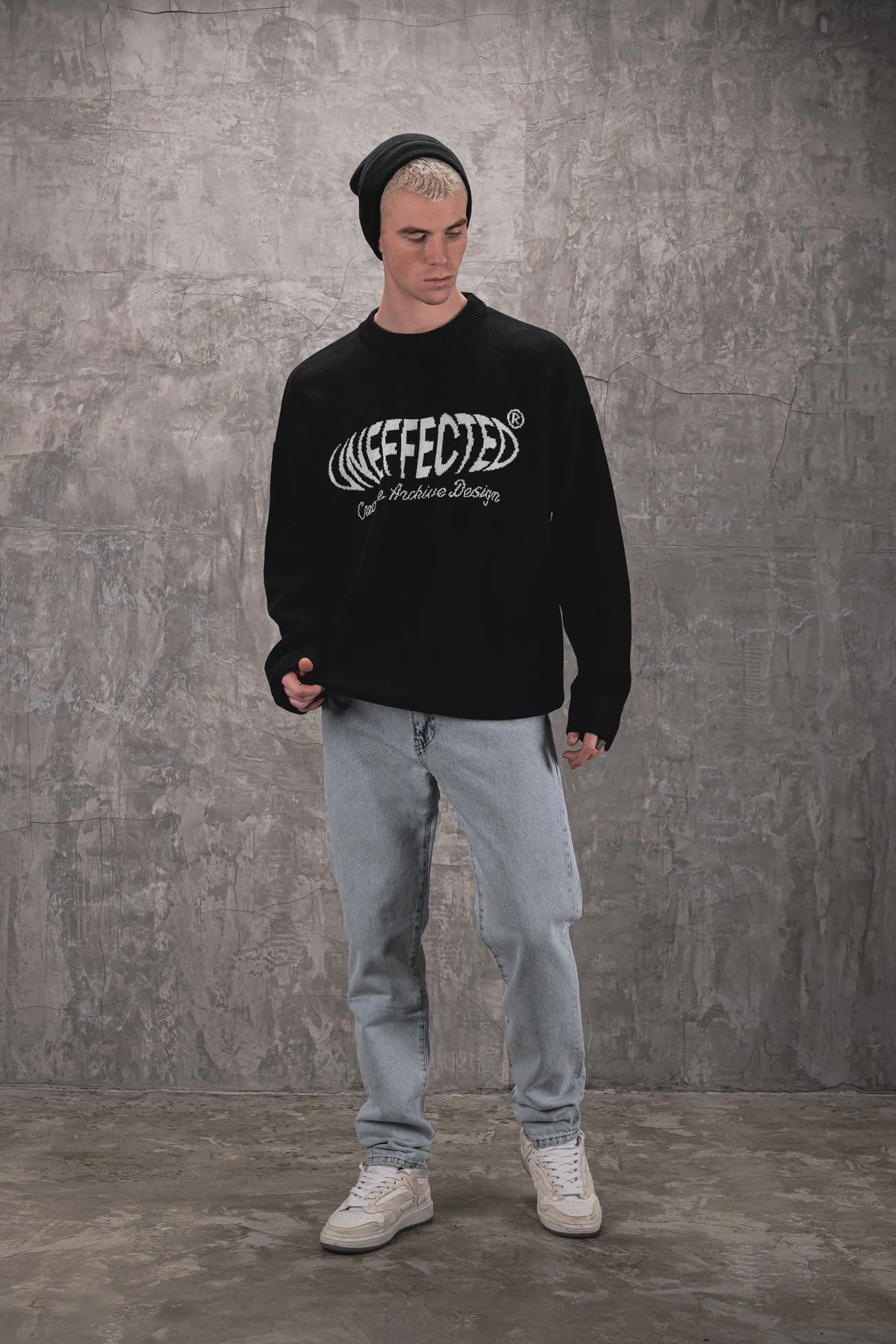 Universal Premium Knitted Crew - Jet Black