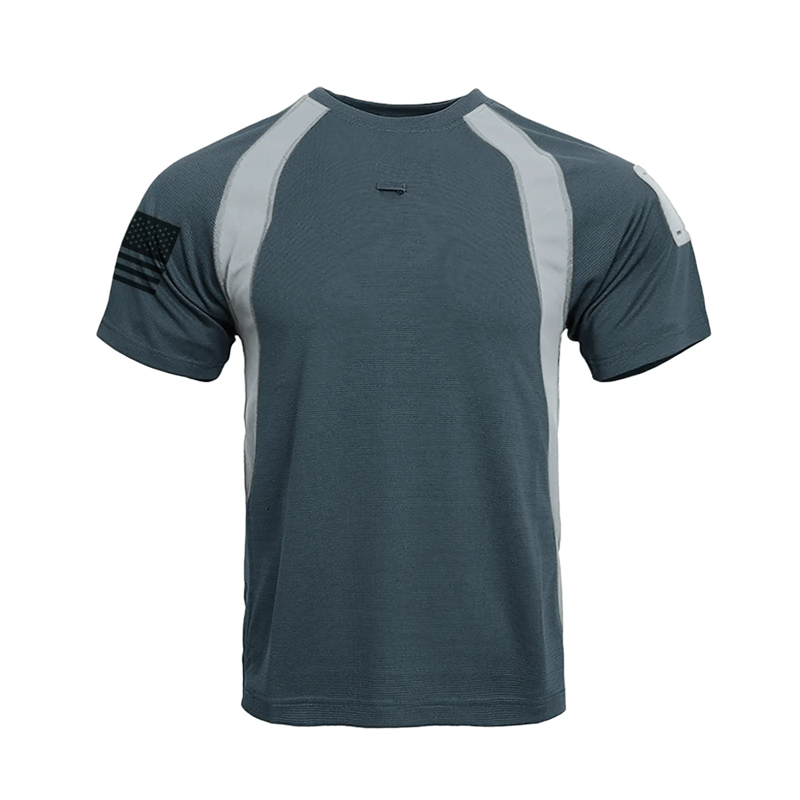 USA FLAG TACTICAL COLOR BLOCK RAGLAN GRAPHIC TEE