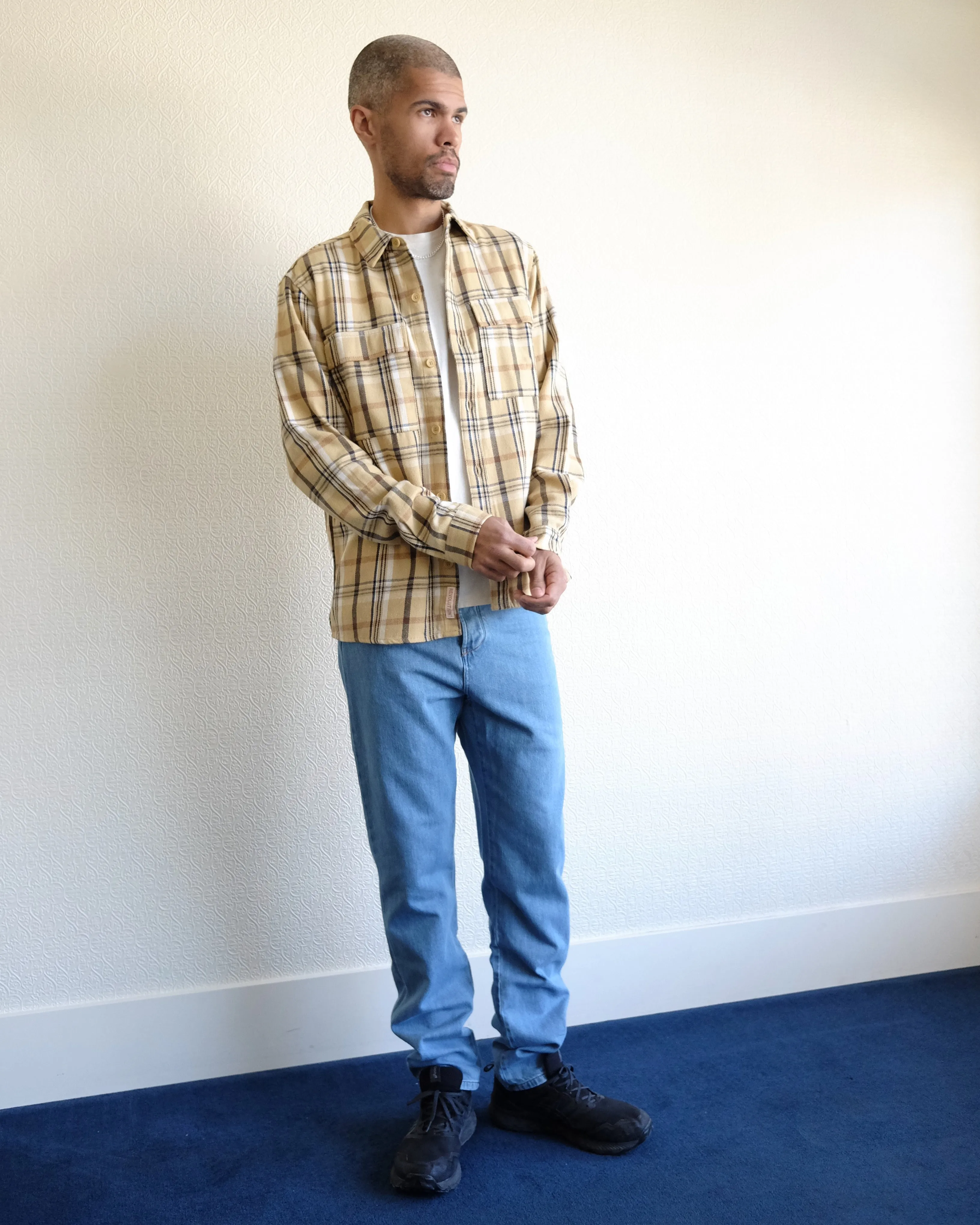 Utility Overshirt, Yellow Plaid