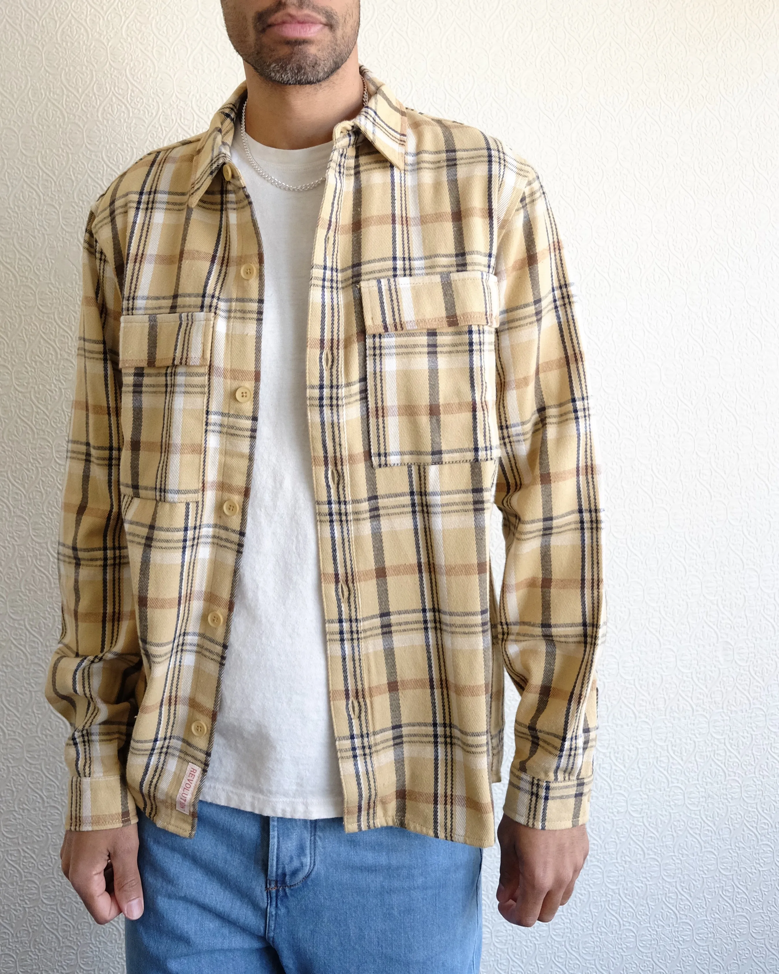 Utility Overshirt, Yellow Plaid