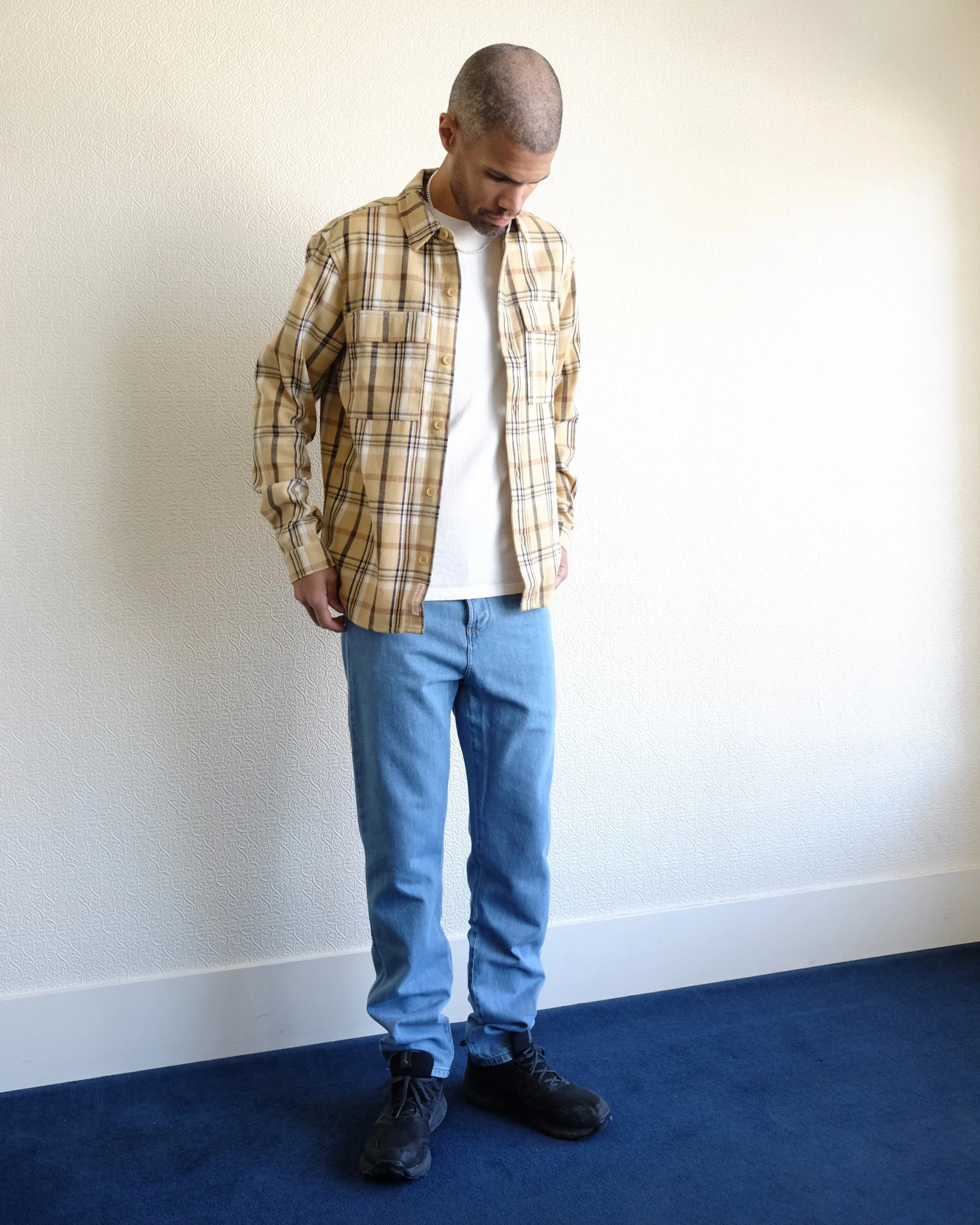 Utility Overshirt, Yellow Plaid