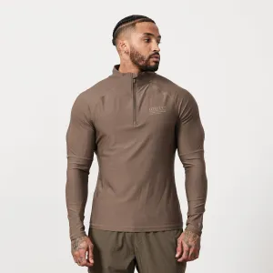 Vanquish Utility Brown 1/4 Zip Training Top