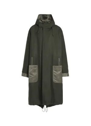 VARIOUS MATERIAL COMBINATION REVERSIBLE MODS COAT