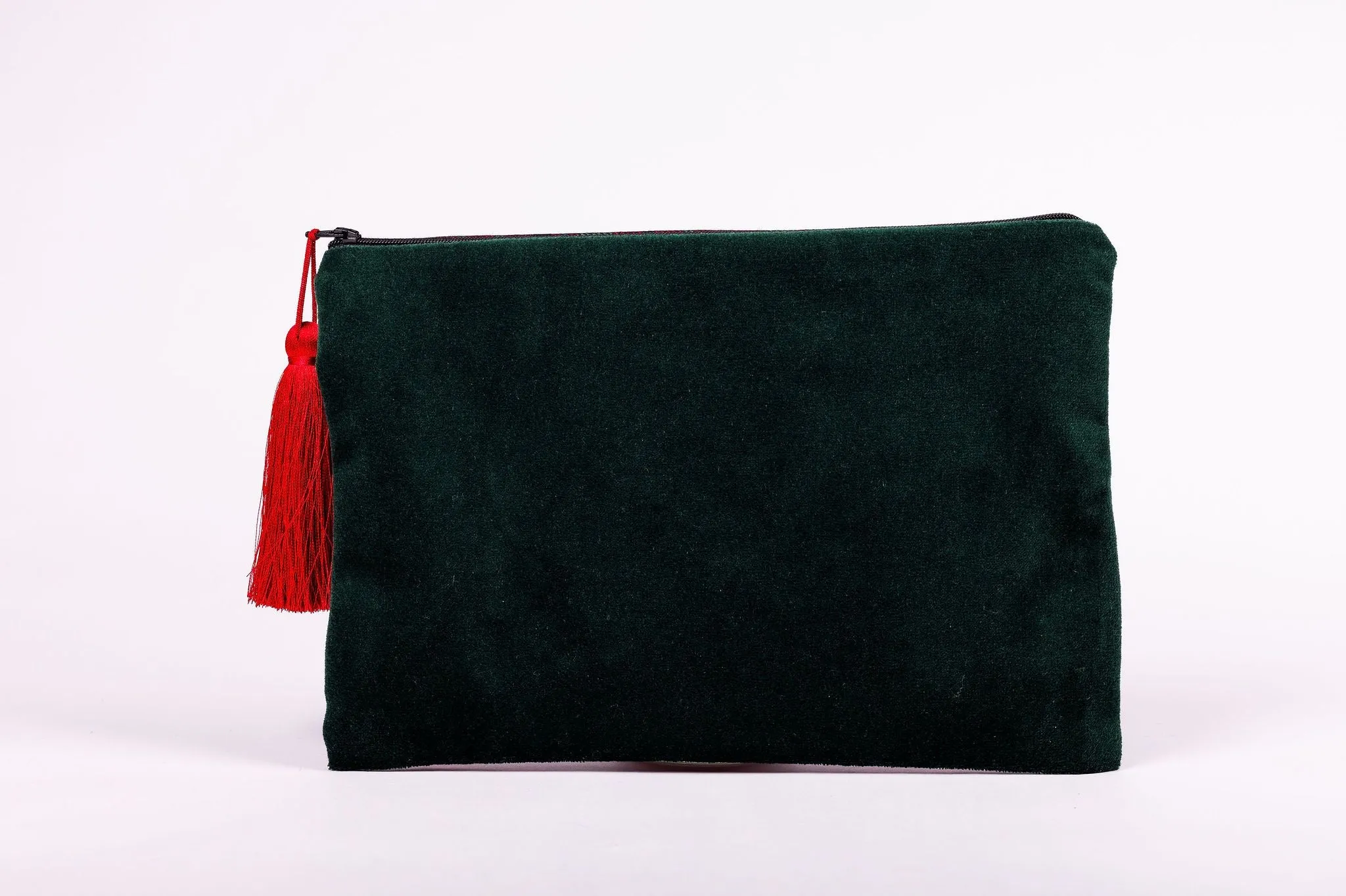 Velvet Backed Clutch Purse - Choose Your Own Tartan - Lined with Liberty Fabric