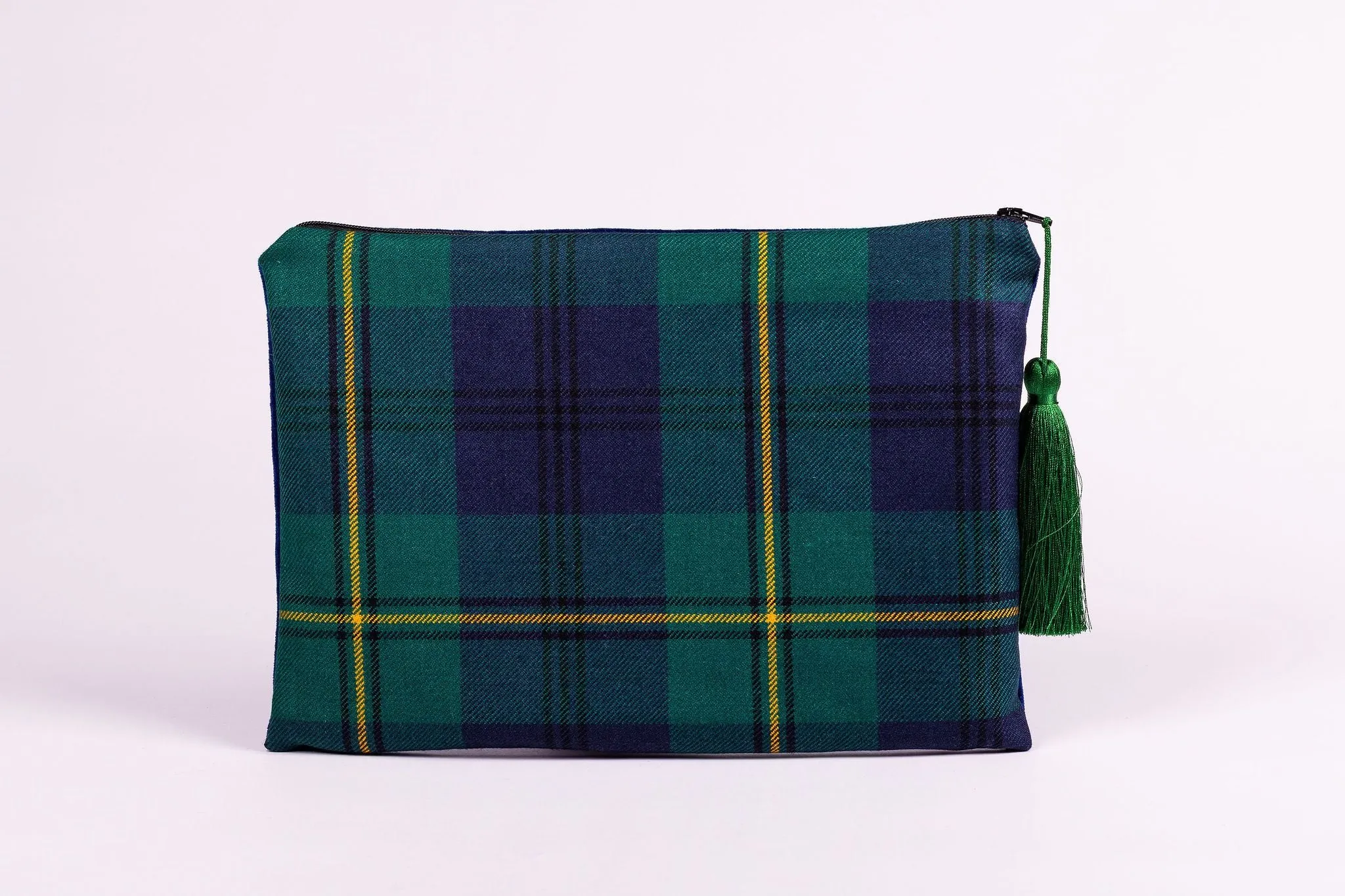 Velvet Backed Clutch Purse - Choose Your Own Tartan - Lined with Liberty Fabric