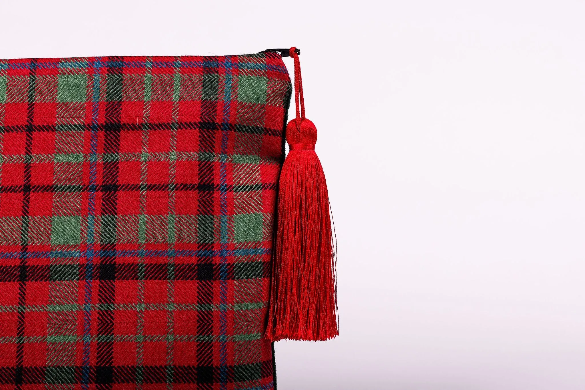 Velvet Backed Clutch Purse - Choose Your Own Tartan - Lined with Liberty Fabric