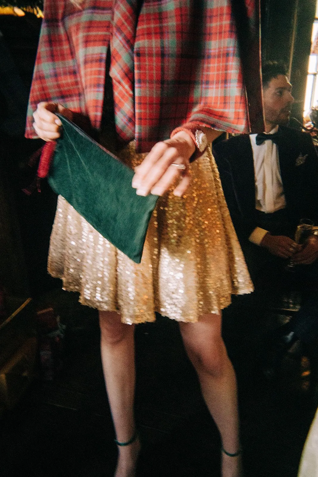Velvet Backed Clutch Purse - Choose Your Own Tartan - Lined with Liberty Fabric