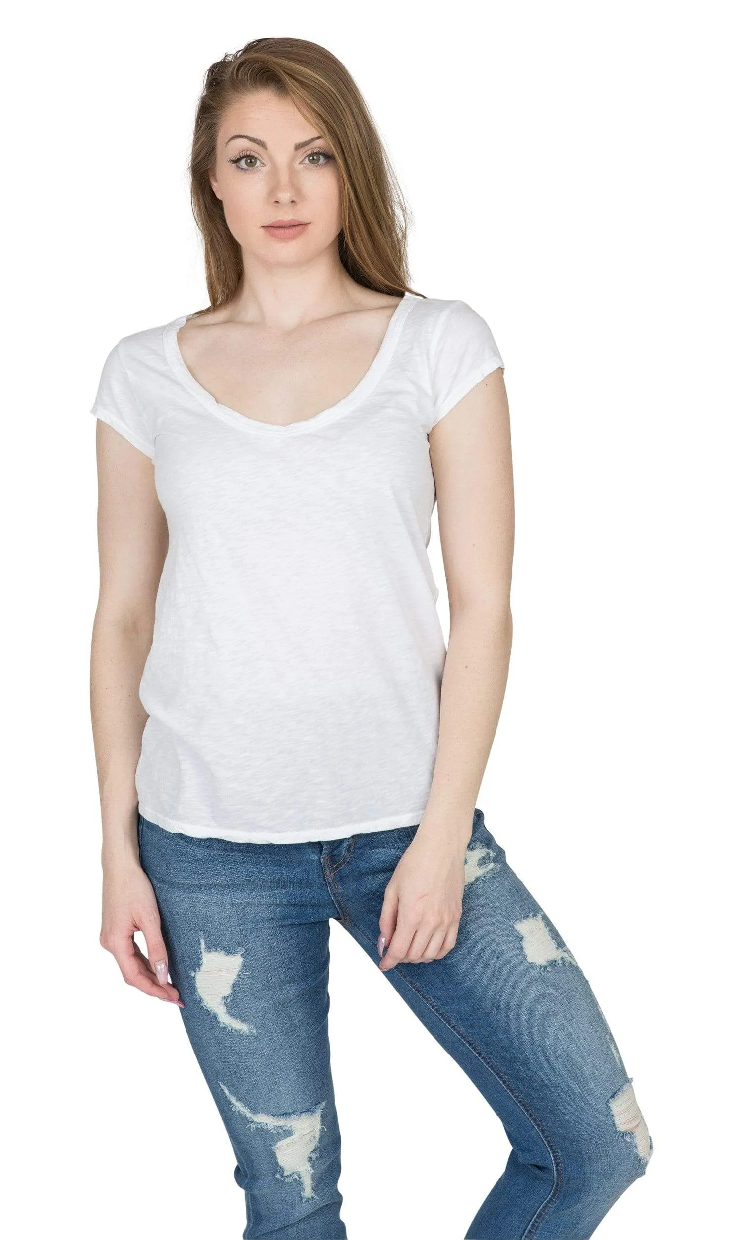 Velvet by Graham & Spencer Sumette Cotton Slub Tee