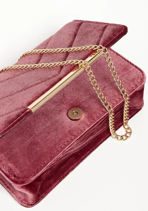 VELVET CROSSBODY PURSE