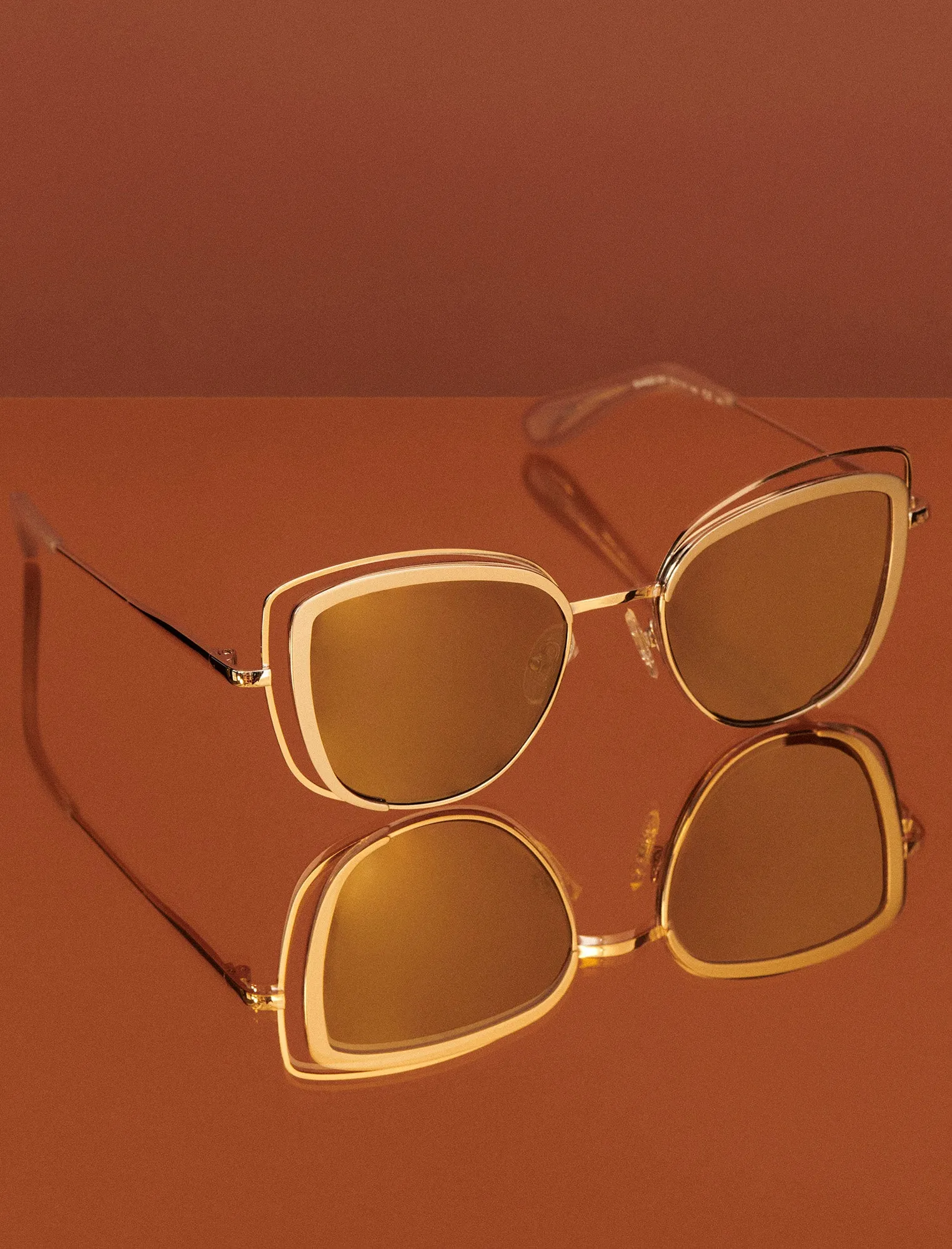 Vented Cat Eye Sunglasses