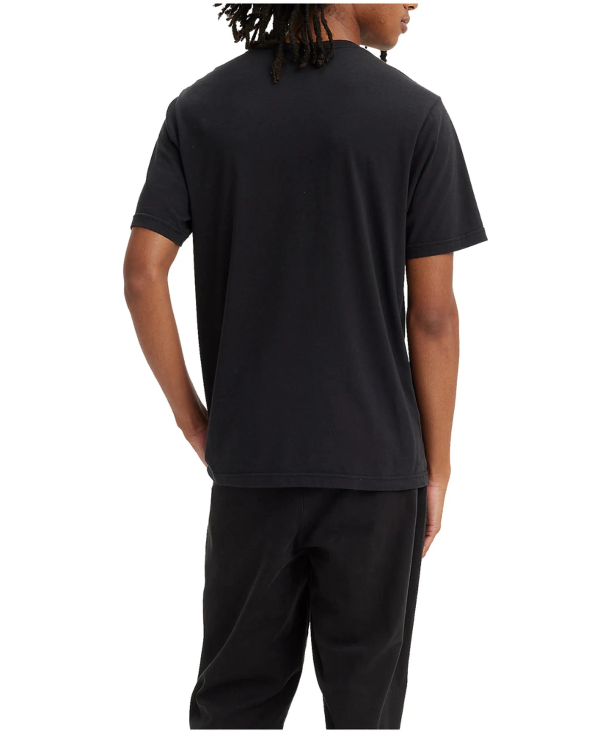 Vertical Logo Relaxed Fit Crewneck Graphic T Shirt
