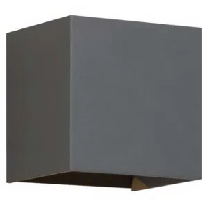 Vex 5 In. LED Outdoor Wall Sconce 554 Lumens 3000K Gray Finish