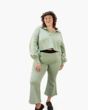Victoria Polo Fleece Set | AVOCADO