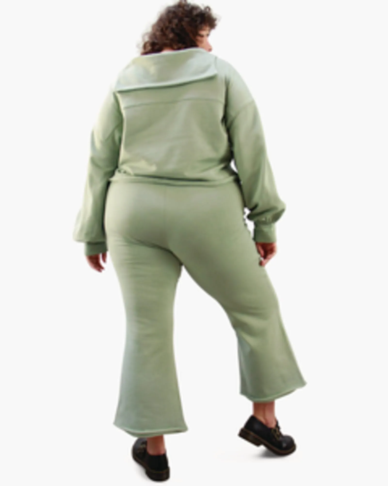 Victoria Polo Fleece Set | AVOCADO