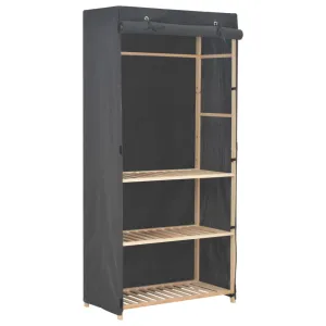 vidaXL 3-Tier Wardrobe Grey 79x40x170 cm Fabric